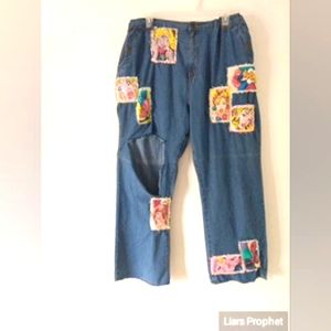 Hand made Pop art denim